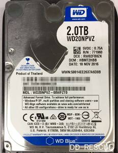 Western Digital WD20NPVZの画像